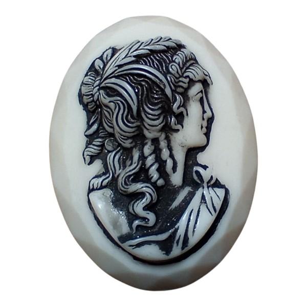 西ドイツヴィンテージ　ヴィクトリアンレディカメオ:40×30mm1枚目の画像