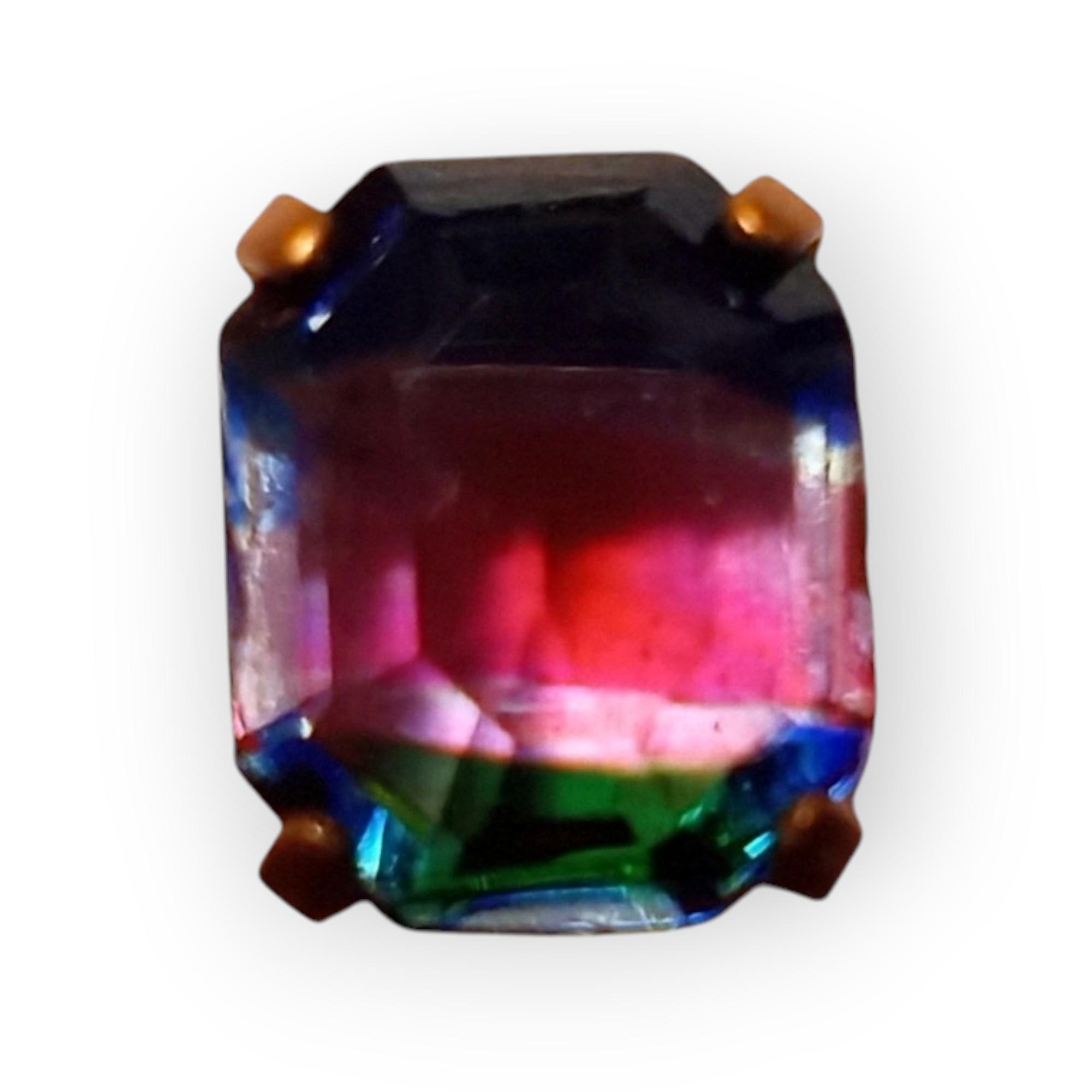 アンティークアイリスオクタゴンストーン12×10mm（ヴィヴィット）ソウオンセット済