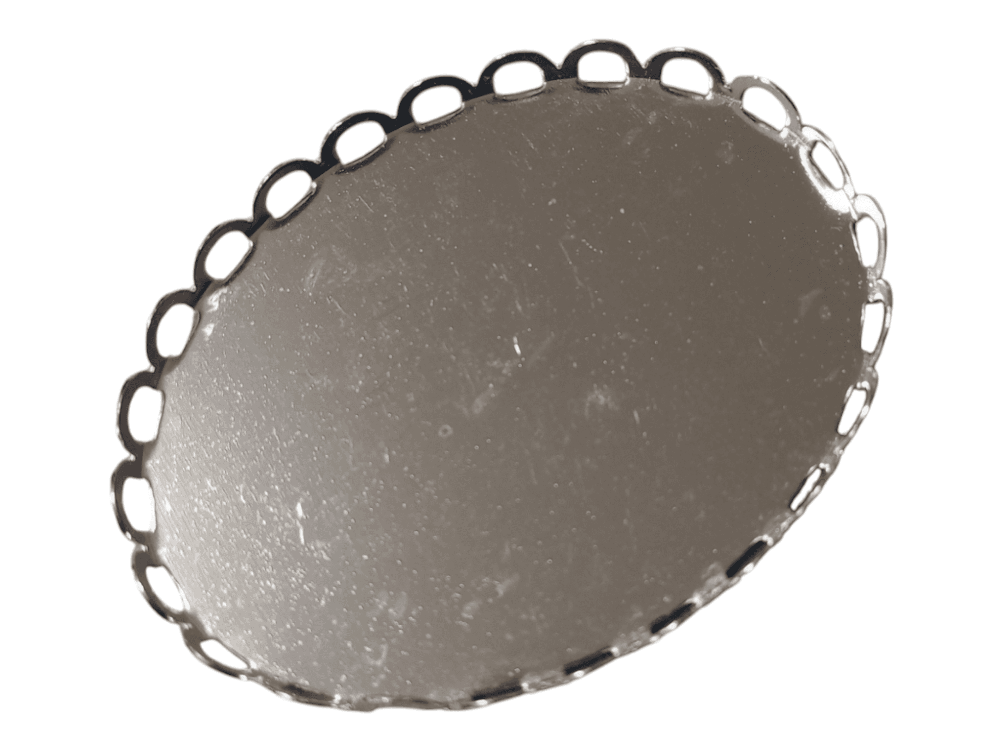 ＜10個＞40×30mm:ブラス製　レース縫い付けセッティング：大口割引1枚目の画像