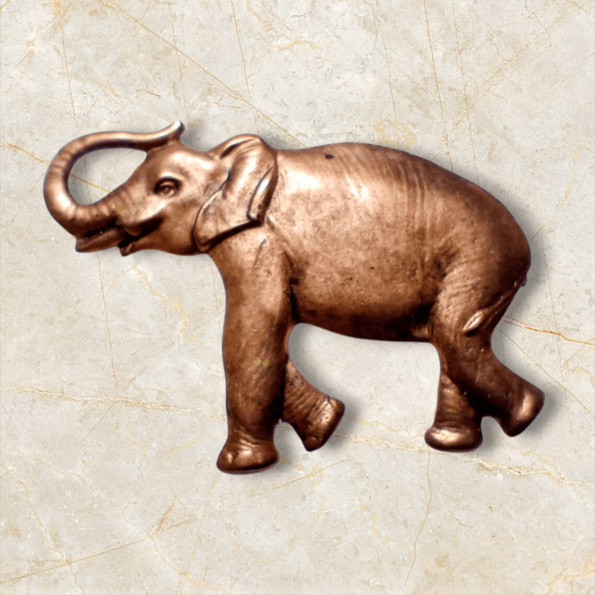 U.S.A.ヴィンテージ エレファントブローチ40×70mm | 2枚目