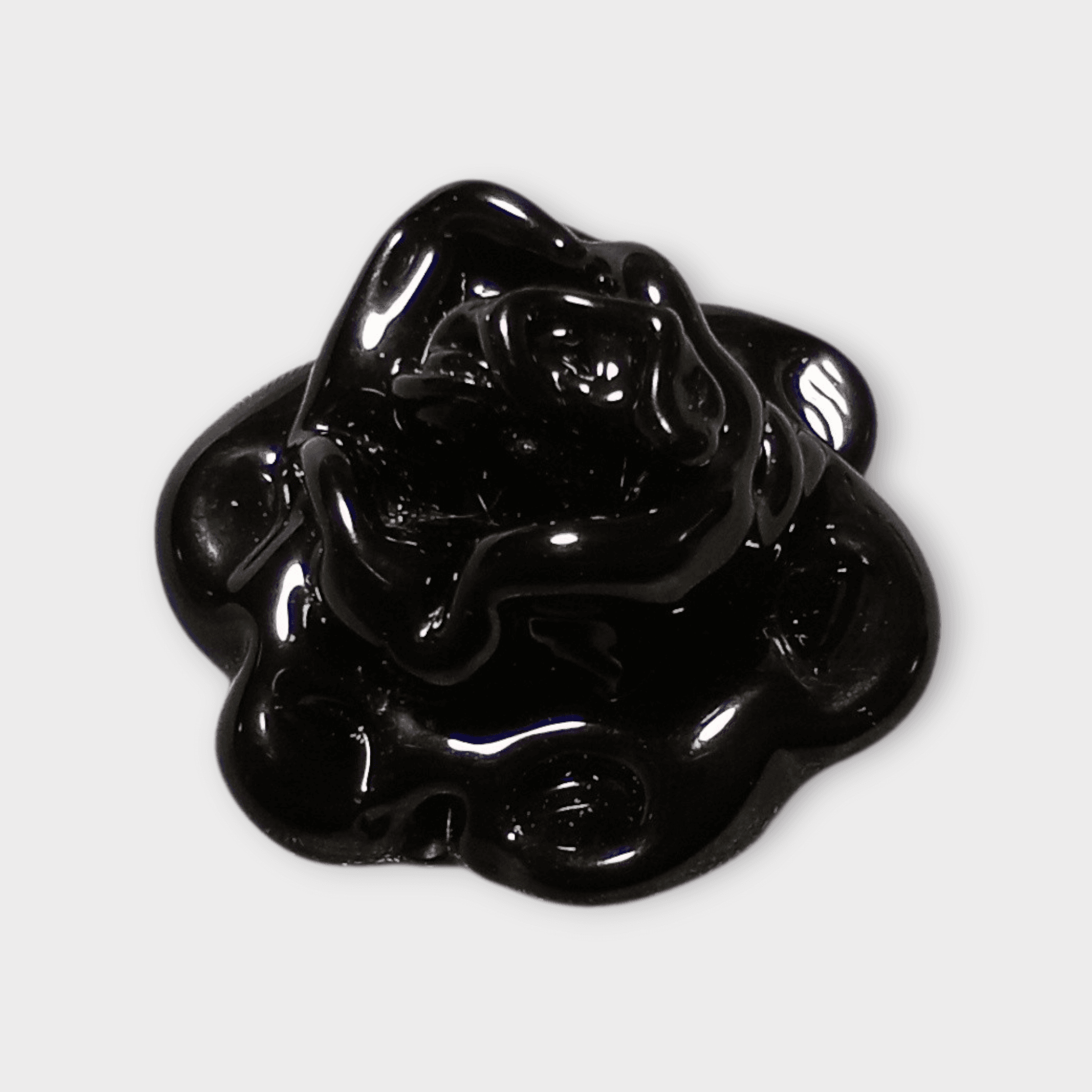 30mmベネチアンビーズ　ローズヌーボラ (ブラック) | 7枚目