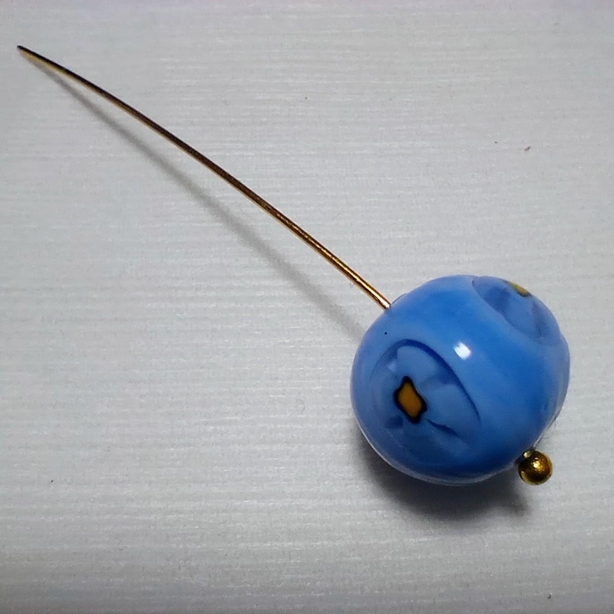 12mm ベネチアンミルフィオリラウンド（オぺークブルー） | 5枚目