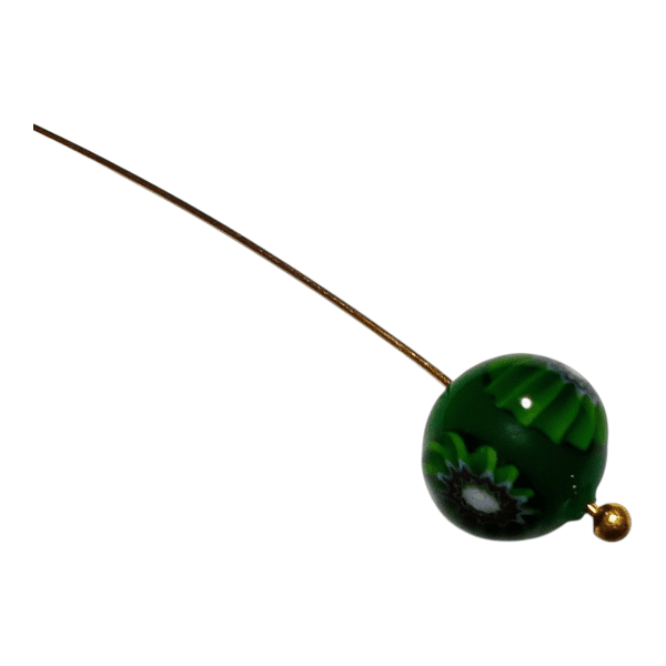 10mm ベネチアンミルフィオリラウンド（グリーン） | 3枚目