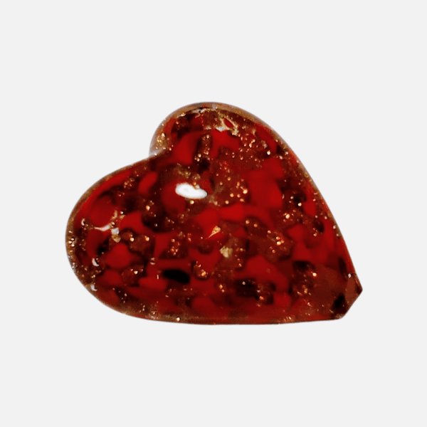 ～再販～ベネチアンビーズ ソンメルソハート（レッド）20mm | 3枚目