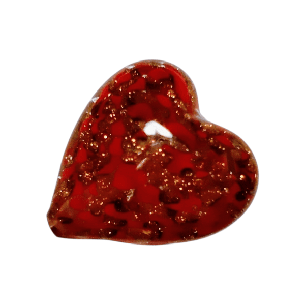 ～再販～ベネチアンビーズ ソンメルソハート（レッド）20mm | 4枚目