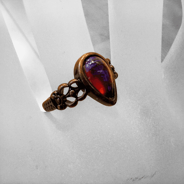 ドラゴンズブレス　ヴィクトリアンリング（ペア型）ルビー）Dragon's breath ring | 5枚目