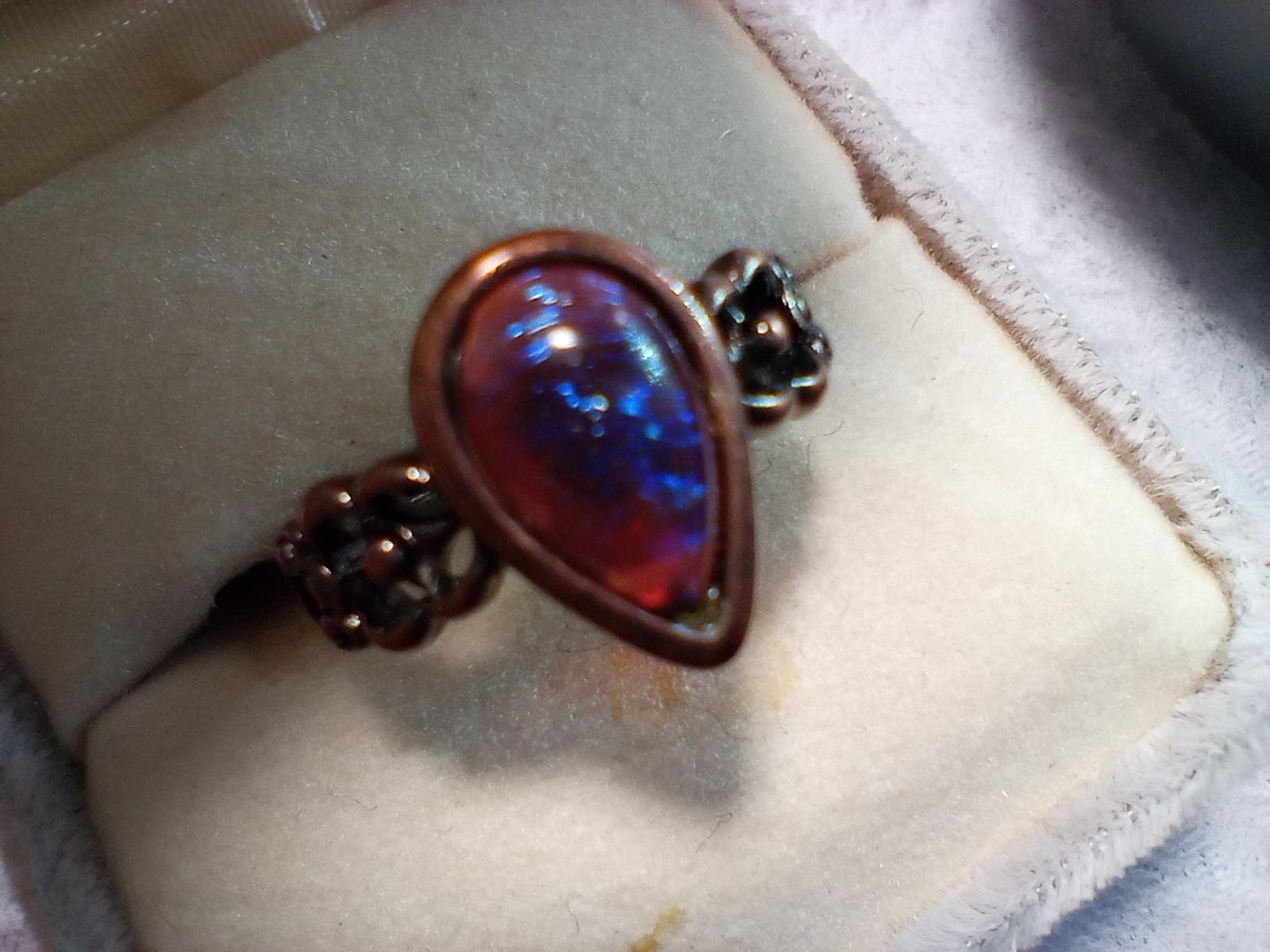 ドラゴンズブレス　ヴィクトリアンリング（ペア型）ルビー）Dragon's breath ring | 6枚目