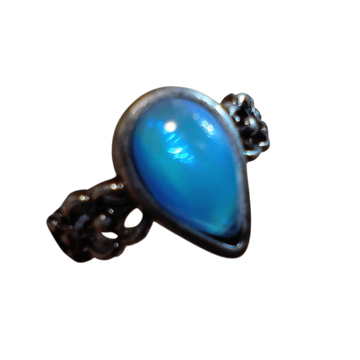 ドラゴンズブレス　ヴィクトリアンリング（ペア型）アクアブルー 　Dragon's breath ring | 3枚目