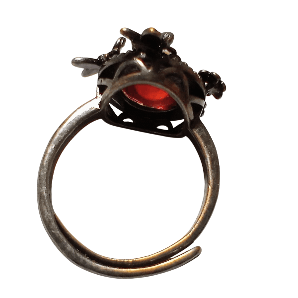 ＜送料無料＞マウンテンドラゴンズブレス　アンティーク調フラワーバタフライリング　Dragon's breath | 5枚目