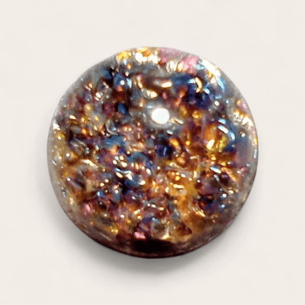 ~スポット入荷~15mm ヴィンテージ シラーオパール ラウンドカボション(アメジスト) | 2枚目