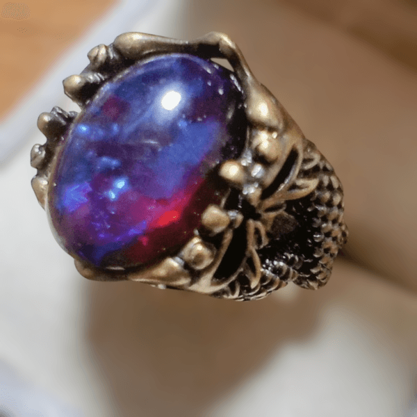 ＜送料無料＞ドラゴンズブレスのドラゴンリング（ダークルビー）Dragon's breath ring | 4枚目