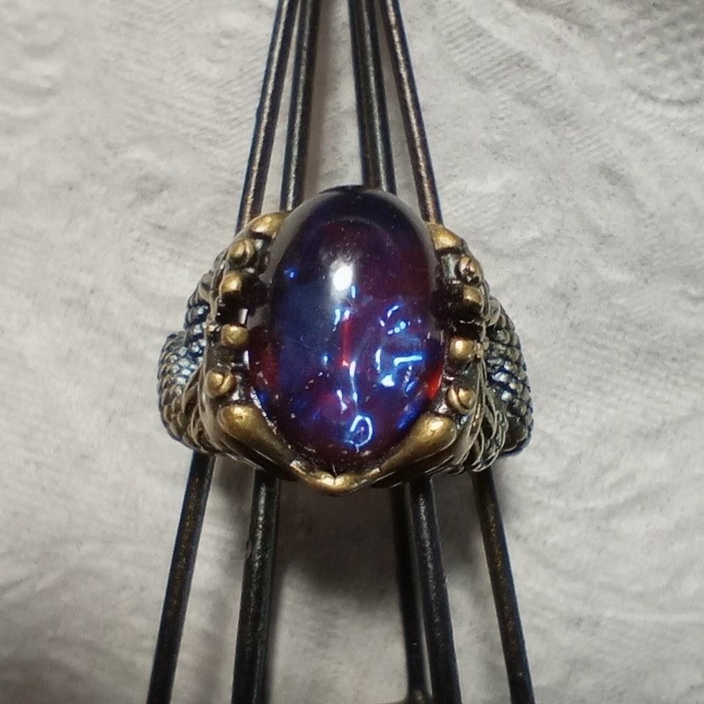 ＜送料無料＞ドラゴンズブレスのドラゴンリング（ダークルビー）Dragon's breath ring | 5枚目