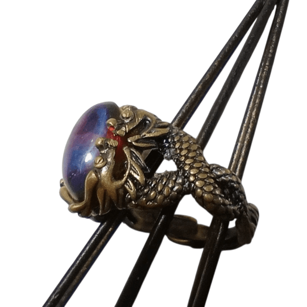 ＜送料無料＞ドラゴンズブレスのドラゴンリング（ダークルビー）Dragon's breath ring | 6枚目