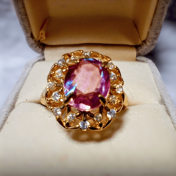 ＜送料無料＞カットドラゴンズブレスヴィクトリアンリング　Dragon's breath | 2枚目