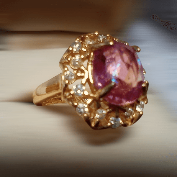 ＜送料無料＞カットドラゴンズブレスヴィクトリアンリング　Dragon's breath | 3枚目