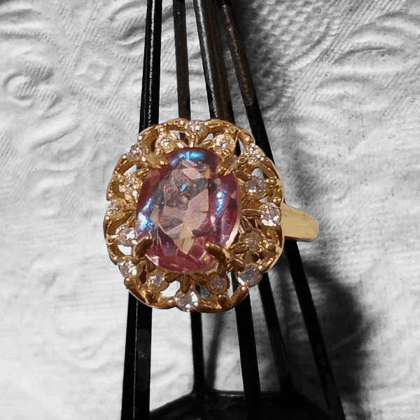 ＜送料無料＞カットドラゴンズブレスヴィクトリアンリング　Dragon's breath | 6枚目