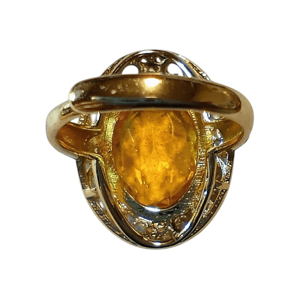 カットドラゴンズブレス　アンティークレースリング（トパーズ）Dragon's breath ring | 7枚目