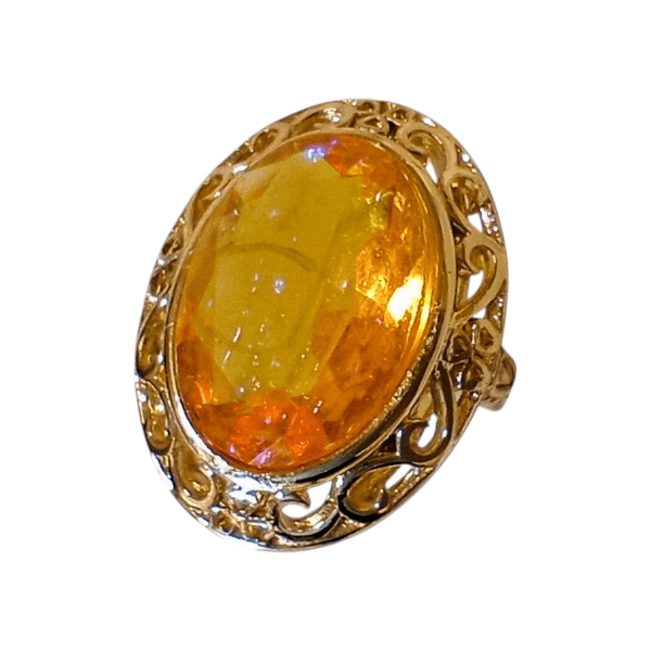 カットドラゴンズブレス　アンティークレースリング（トパーズ）Dragon's breath ring | 8枚目