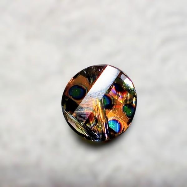 14mm：Art5621：ピーコックアイツイストビーズ（クリスタル） | 2枚目