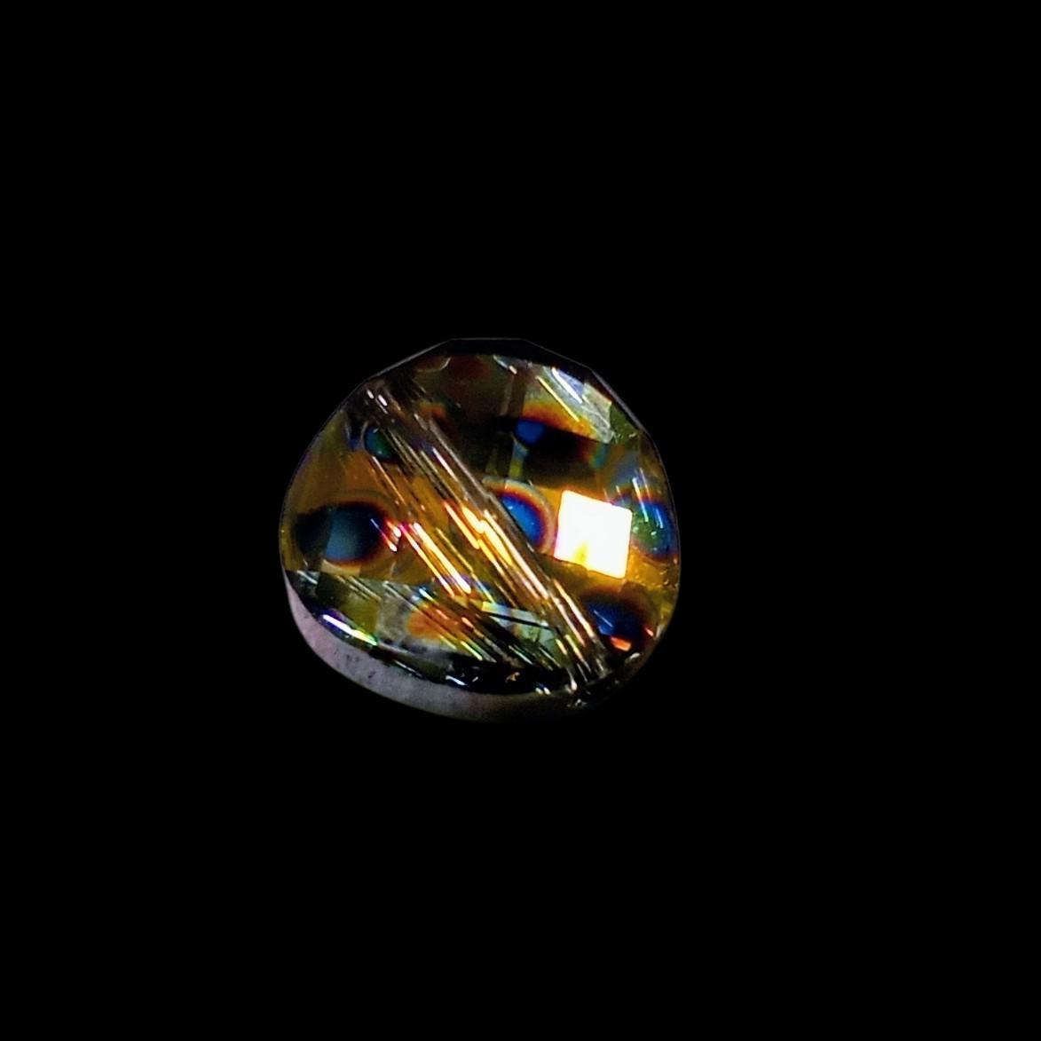 14mm：Art5621：ピーコックアイツイストビーズ（クリスタル） | 3枚目