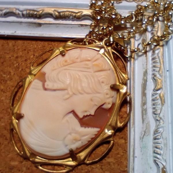 <1点もの>50×40mm:イタリアンシェルカメオペンダントⒸ | 7枚目