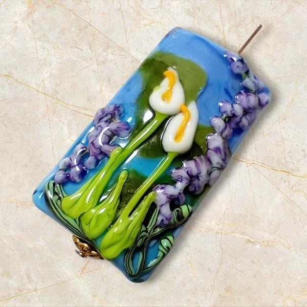 <送料無料> ベネチアンビーズ 水芭蕉の詩:38mm | 3枚目